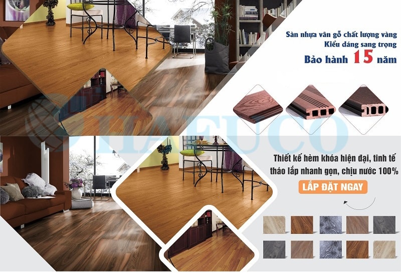 Công ty Hafuco chuyên tư vấn - thiết kế - thi công sàn nhựa giả gỗ chuyên nghiệp