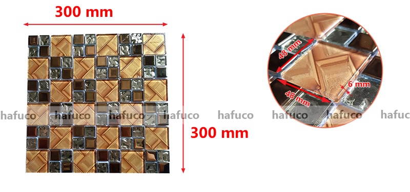 Thông số kỹ thuật gạch mosaic BV015