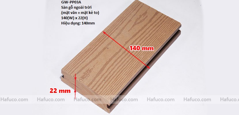 Thông số kỹ thuật sàn nhựa giả gỗ GW-PP03A | Hafuco.com