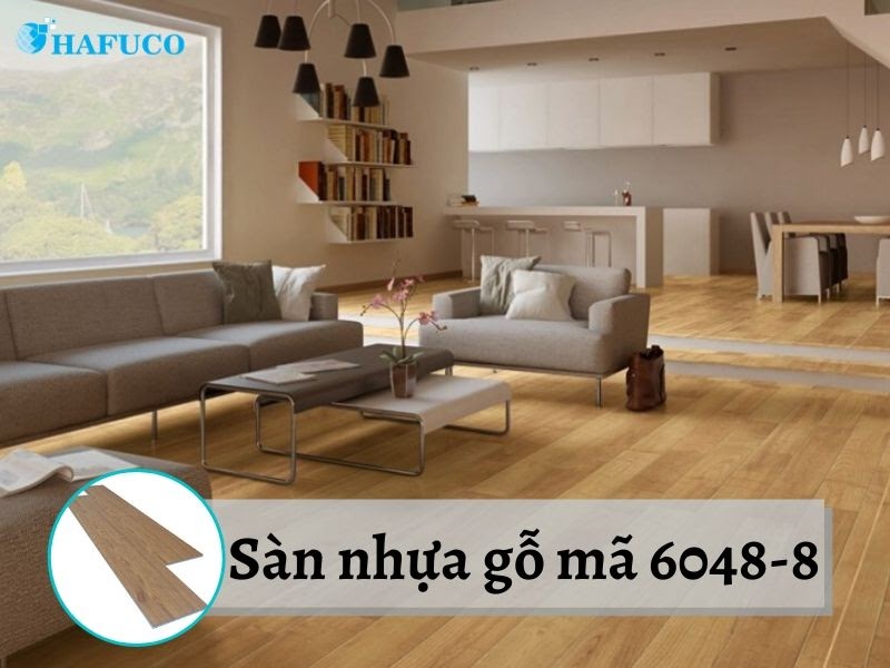 Mẫu sàn nhựa giả gỗ 6048 - 8 | Hafuco Mẫu sàn nhựa giả gỗ 6048 - 8 | Hafuco