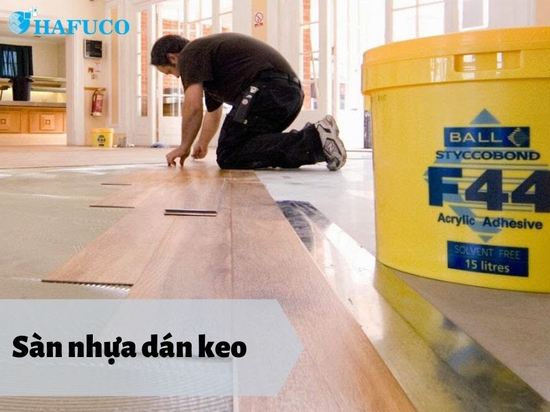 Sàn nhựa giả gỗ dán keo - Hafuco Sàn nhựa giả gỗ dán keo - Hafuco