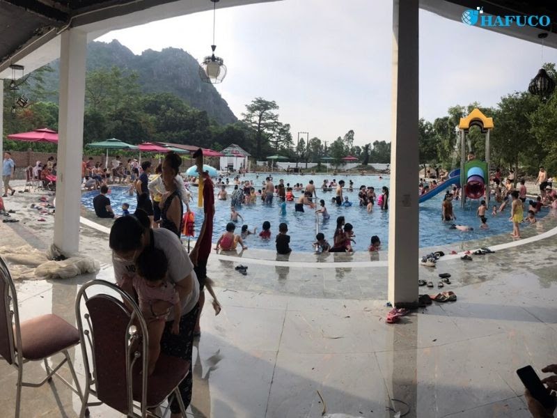 Công trình bể bơi Khách sạn Vạn Xuân, Ninh Bình