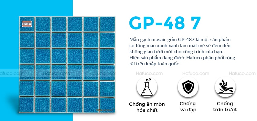 Gạch Mosaic gốm GP-487
