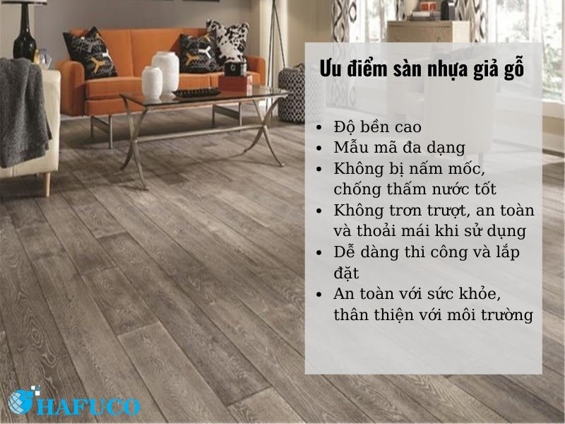 Ưu điểm sàn nhựa giả gỗ cung cấp ở Thanh Hóa