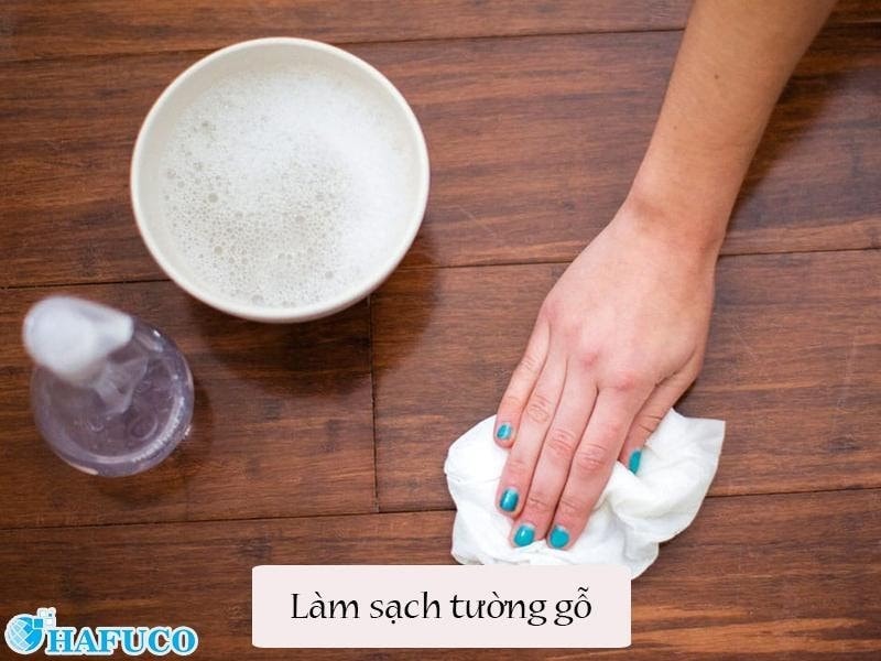 Cách làm sạch tường nhà bằng gỗ