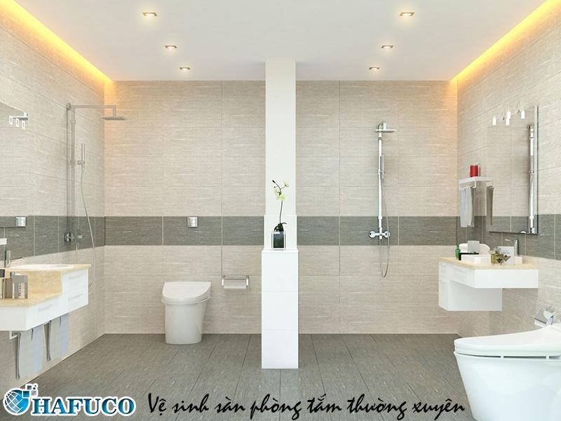 Mẹo giữ sàn phòng tắm sạch đẹp Mẹo giữ sàn phòng tắm sạch đẹp