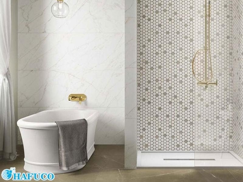 Sử dụng gạch mosaic ốp lát tránh tường nhà bị bẩn