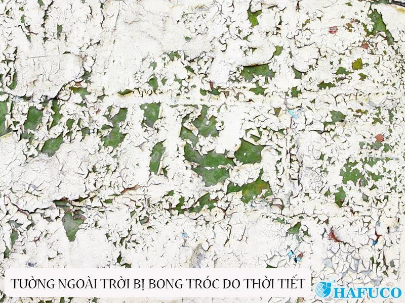 Nguyên nhân khiến tường nhà bị bong tróc