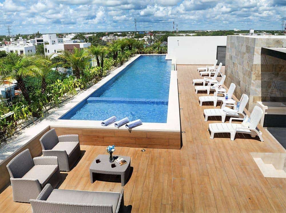 thiết kế bể bơi trên sân thượng 
