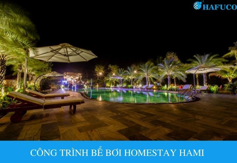 Công trình bể bơi homestay Hami tại Đắk Lắk