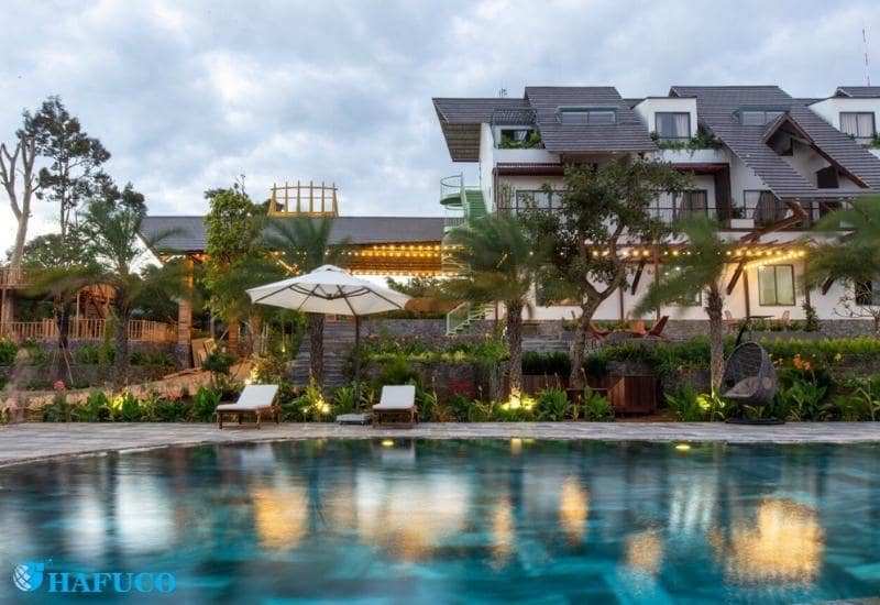 Một góc đẳng cấp của hồ bơi