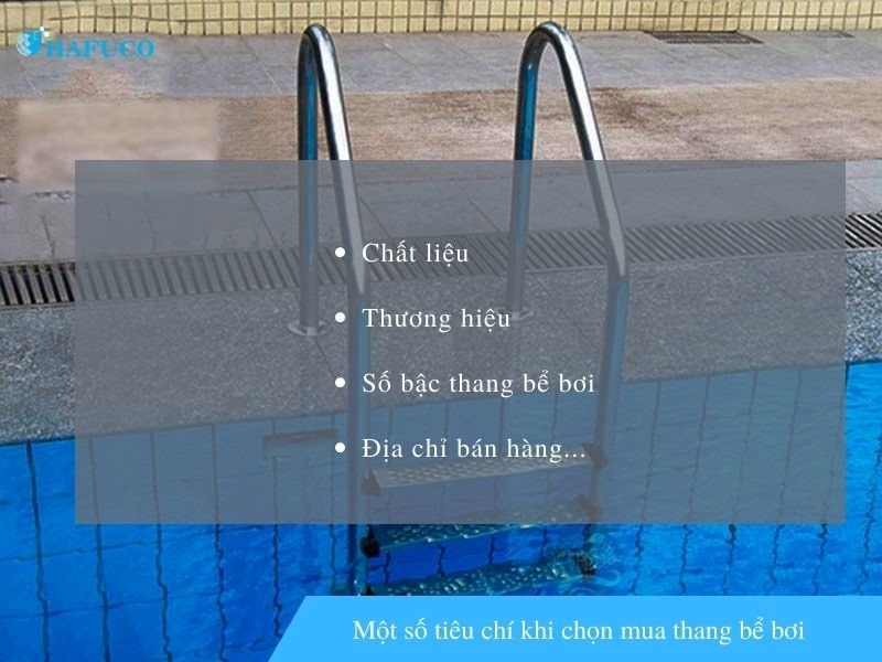 Lựa chọn thang bể bơi chất lượng