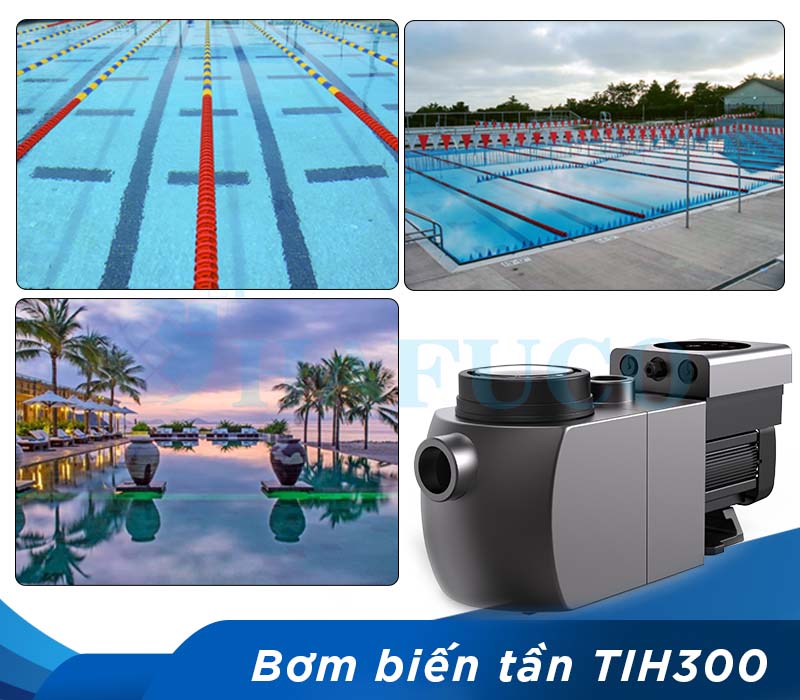Ứng dụng máy bơm bể bơi biến tần hiệu Tafuma TIH300