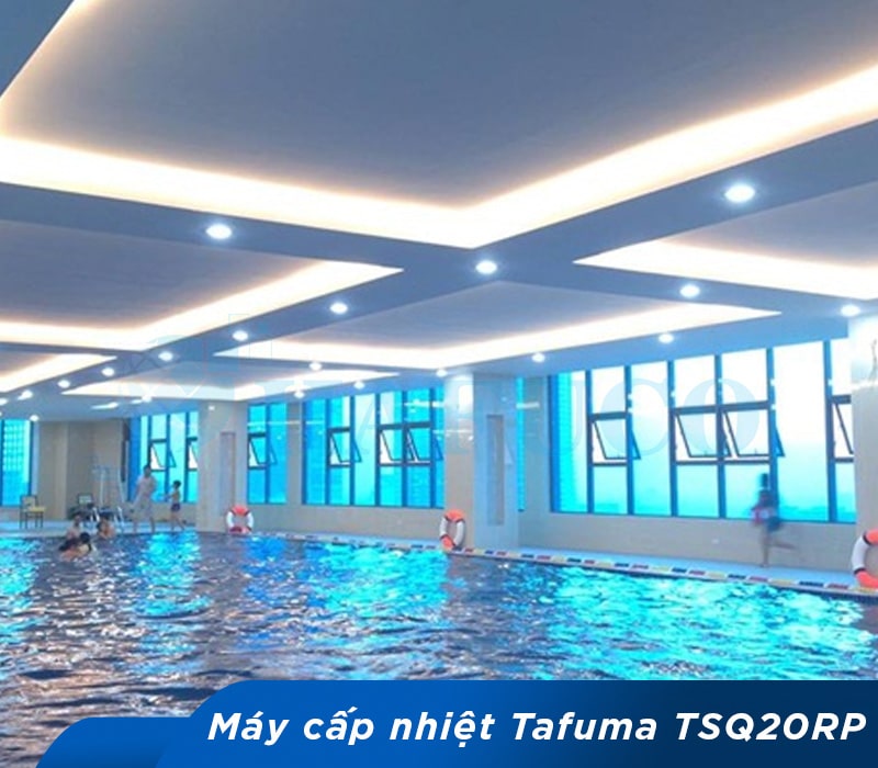 Ứng dụng máy cấp nhiệt bể bơi TSQ20RP