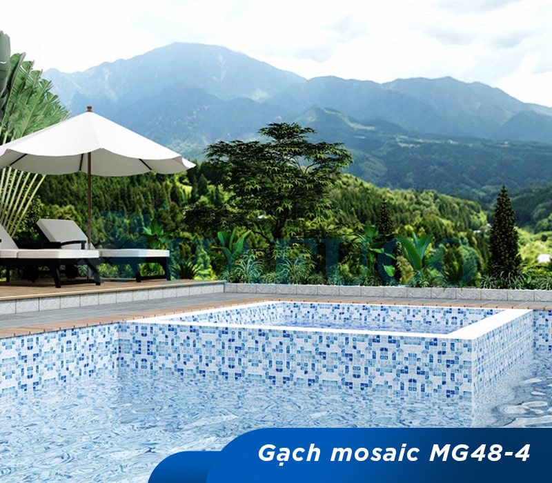 Ứng dụng Gạch mosaic gốm MG48-4