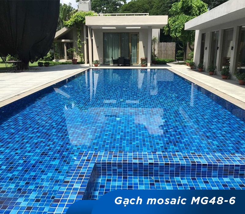 Ứng dụng Gạch mosaic gốm MG48-6