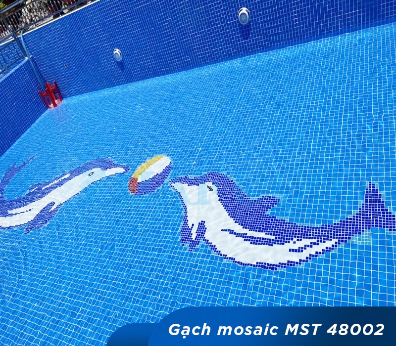 Ứng dụng gạch mosaic MST 48002