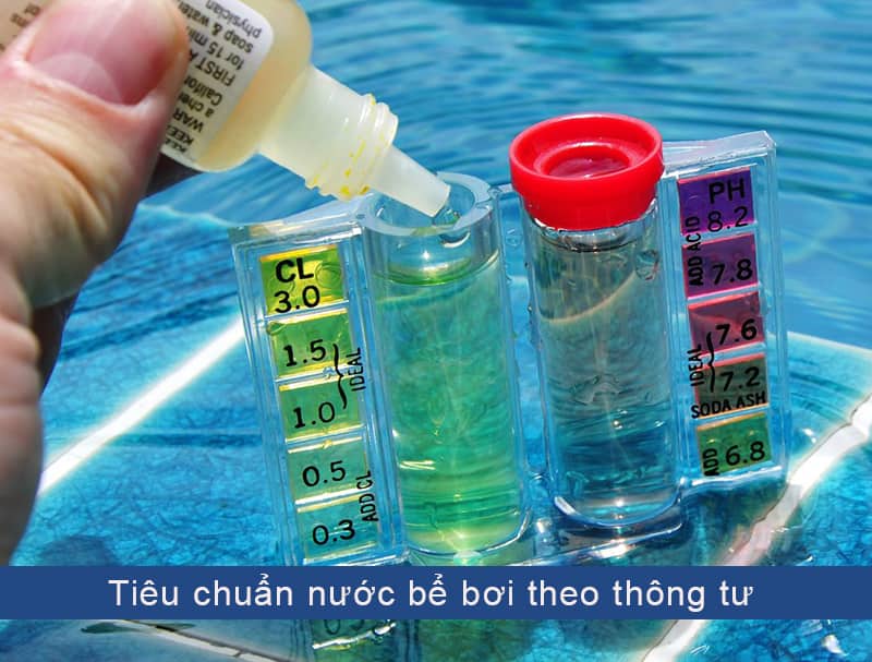 Tiêu chuẩn nước bể bơi 
