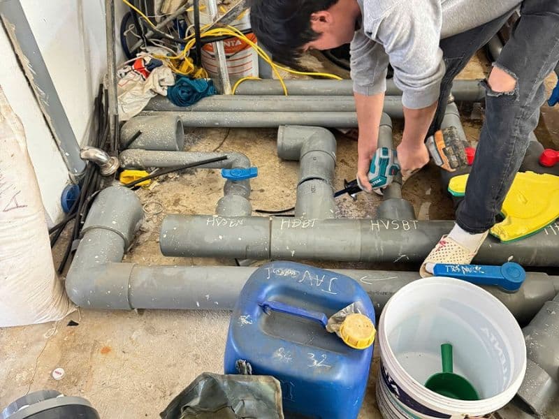 công trình bảo trì bể bơi tại Hưng Yên