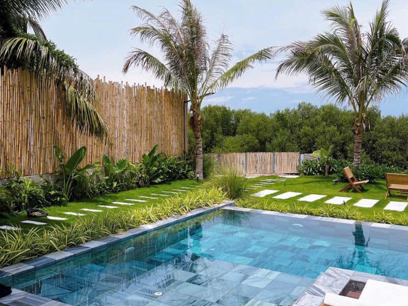 công trình bể bơi biệt thự ven biển tại Nha Trang