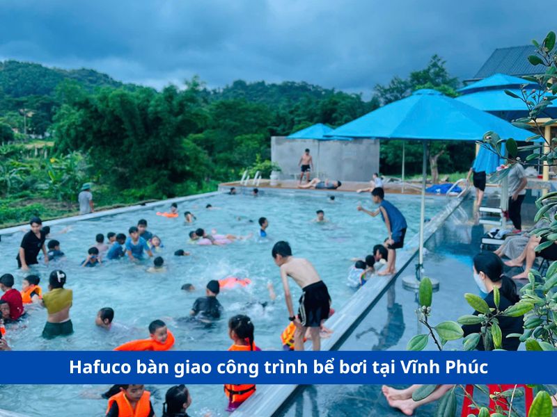 công trình bể bơi tại Vĩnh Phúc