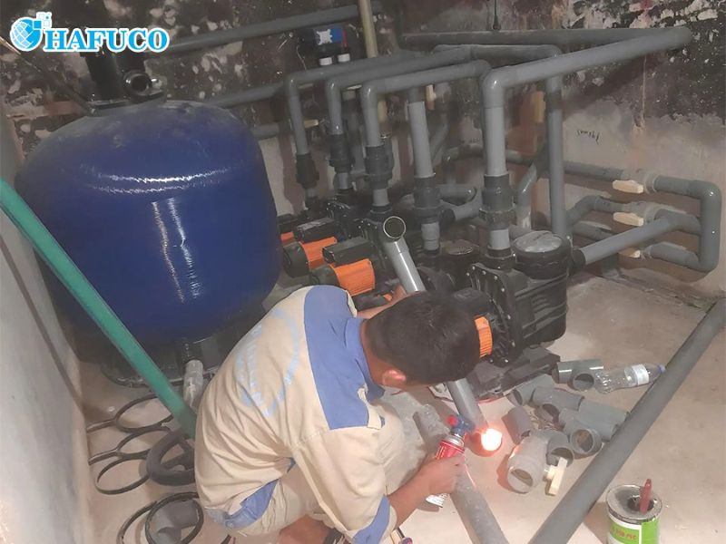 công trình lắp đặt thiết bị bể bơi tại Thanh Hóa