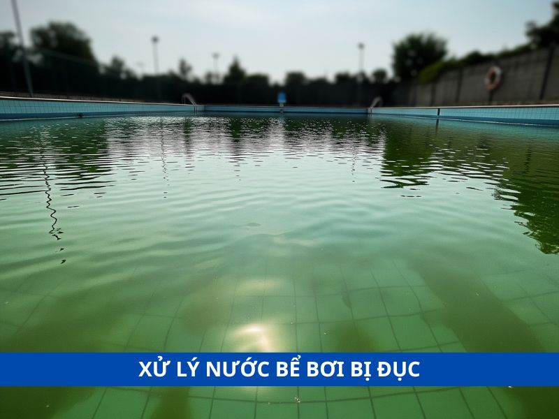 xử lý nước bể bơi bị đục
