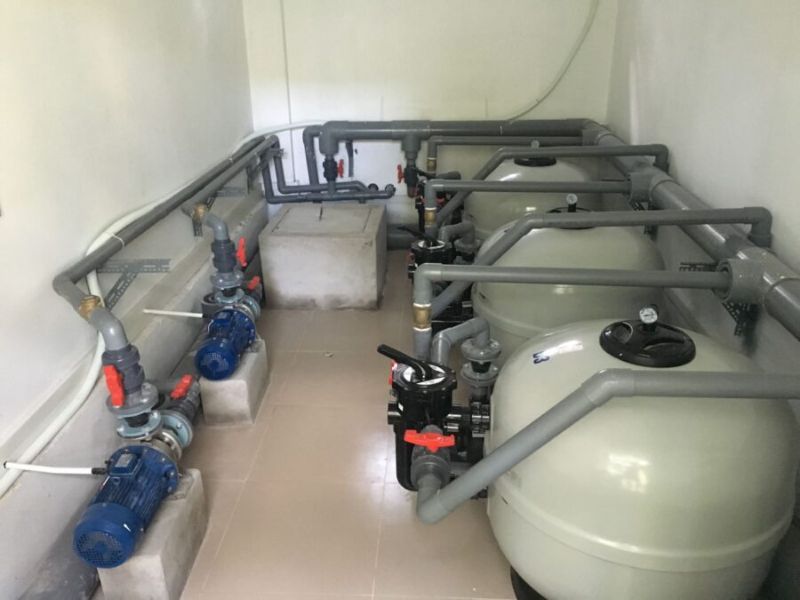 xử lý nước bể bơi bị đục