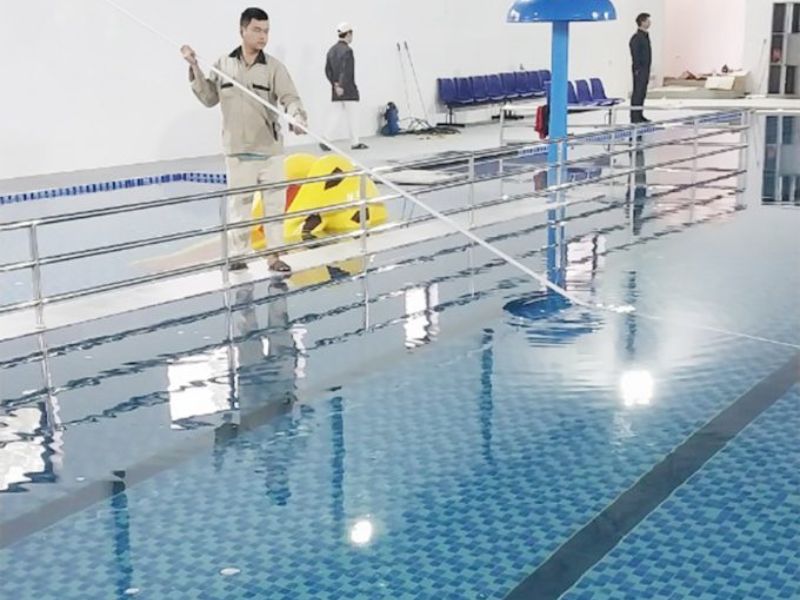 Hafuco bàn giao công trình lắp đặt thiết bị và vệ sinh bể bơi tại Quảng Ngãi