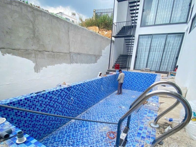 Hafuco bàn giao công trình thi công bể bơi khách sạn tại Ba Vì