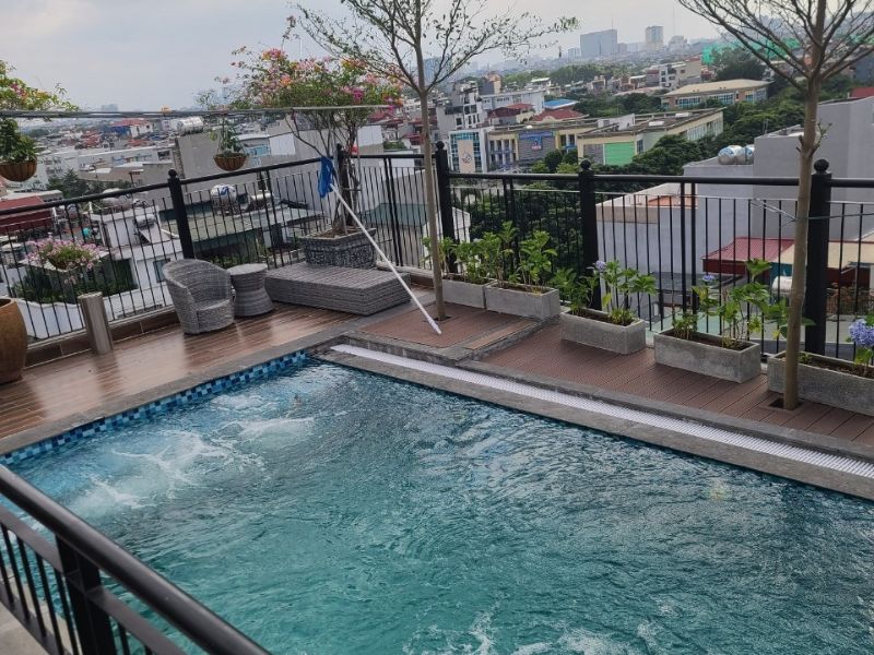 Hafuco bàn giao công trình thi công bể bơi trên sân thượng tại Quảng Ninh