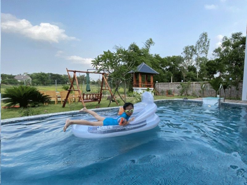 Hafuco bàn giao công trình thi công bể bơi tại xã Tiên Hoa, Hưng Yên