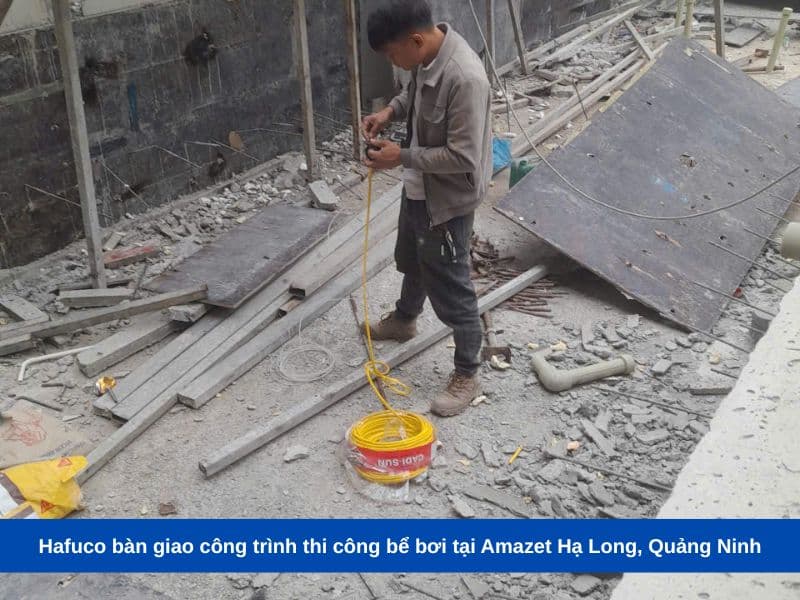 Hafuco bàn giao công trình thi công bể bơi tại Amazet Hạ Long, Quảng Ninh