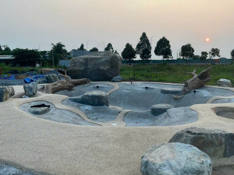 Hafuco bàn giao công trình thi công hồ bơi cảnh quan tại phường Lưu Kiếm, Hải Phòng