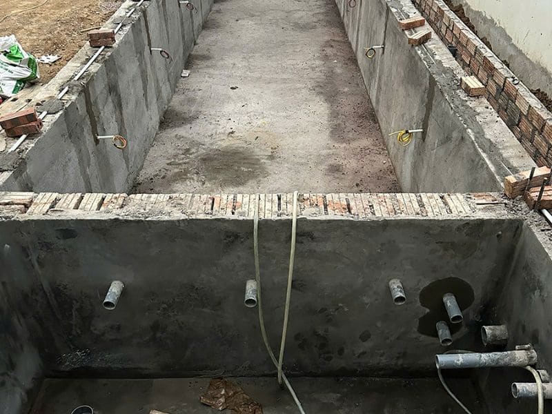 Hafuco cập nhật tiến độ công trình thi công bể bơi tại phường Thành Đông, Hải Phòng