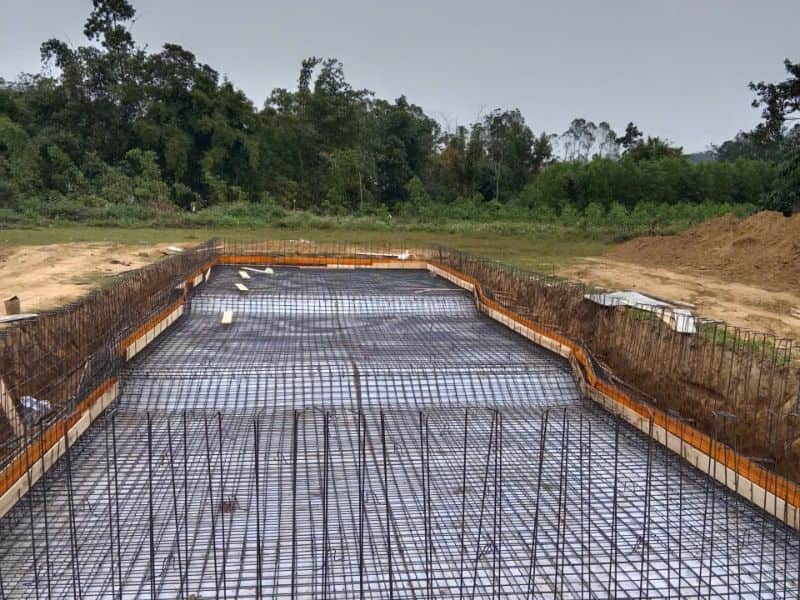 Hafuco thi công bể bơi cho anh Tuấn tại xã Yên Thế, Bắc Ninh