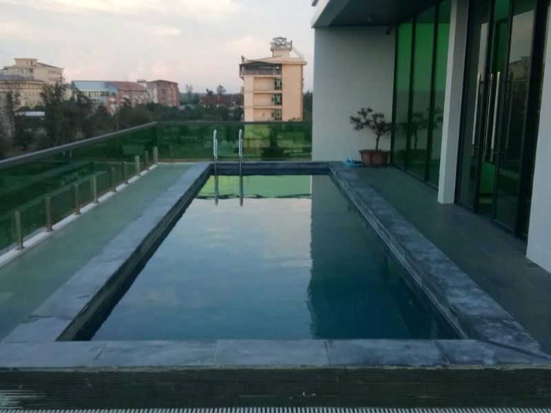 Hafuco bàn giao công trình thi công bể bơi cho anh Vũ tại Cửa Lò, Nghệ An