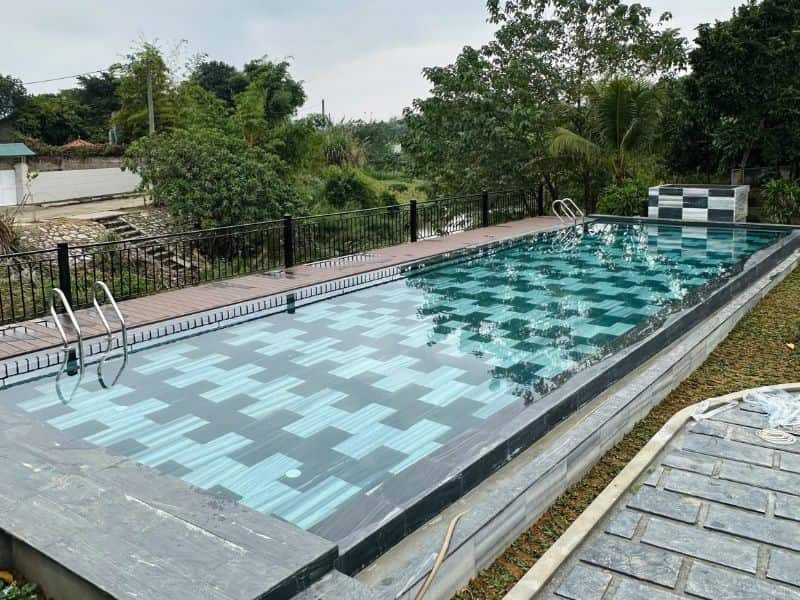 Hafuco bàn giao công trình thi công bể bơi tại Ba Vì, Hà Nội cho anh Cường