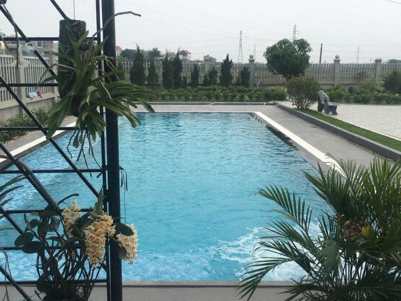 Hafuco bàn giao công trình thi công bể bơi cho anh Minh tại Bắc Giang