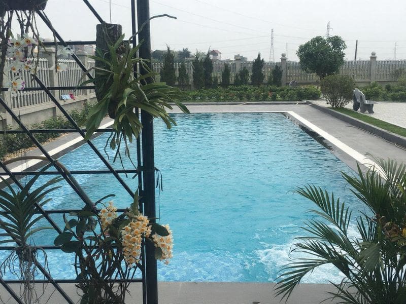 Hafuco bàn giao công trình thi công bể bơi cho anh Minh tại Bắc Giang