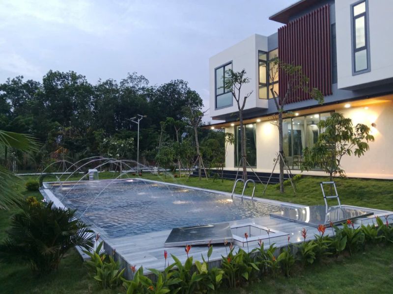 Hafuco bàn giao công trình bể bơi nghỉ dưỡng tại Phường Trần Lãm, Hưng Yên