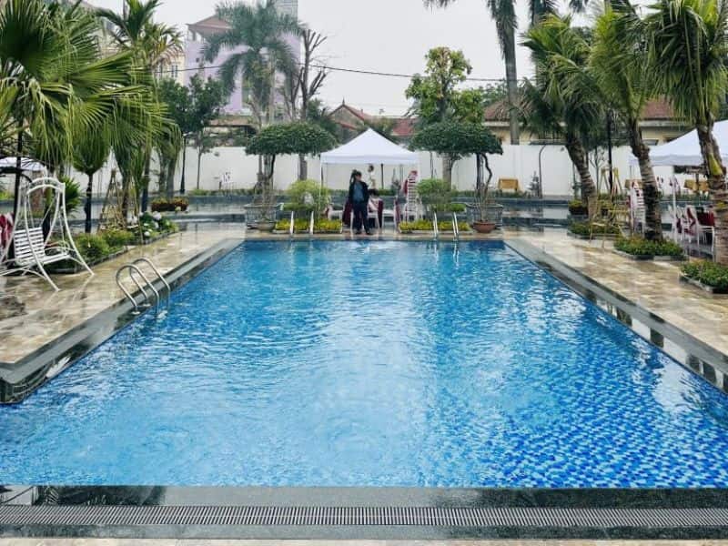 Hafuco bàn giao công trình thi công bể bơi cho cô Yến tại xã Sóc Sơn