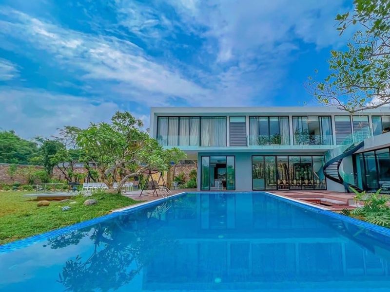 Hafuco bàn giao công trình thi công bể bơi nghỉ dưỡng tại Ninh Bình