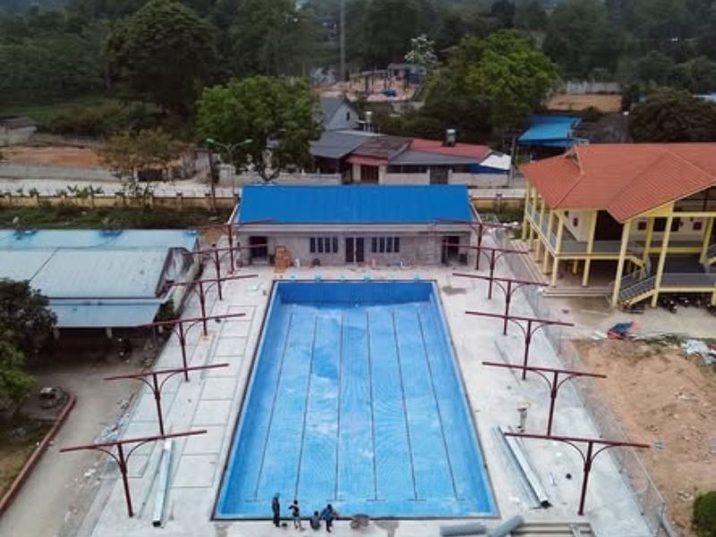 Hafuco bàn giao công trình thi công bể bơi tại Nghệ An