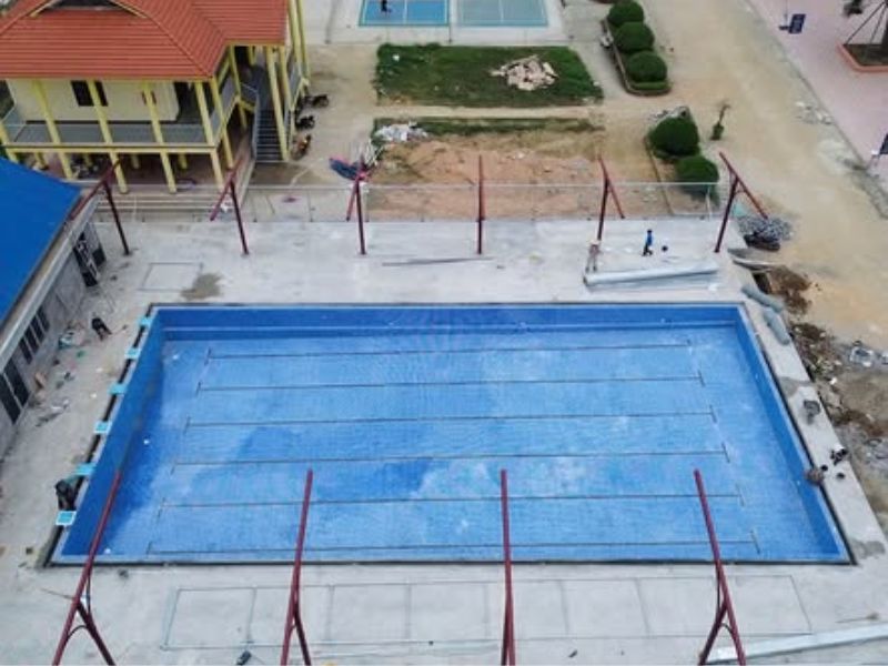 Hafuco bàn giao công trình thi công bể bơi tại Nghệ An