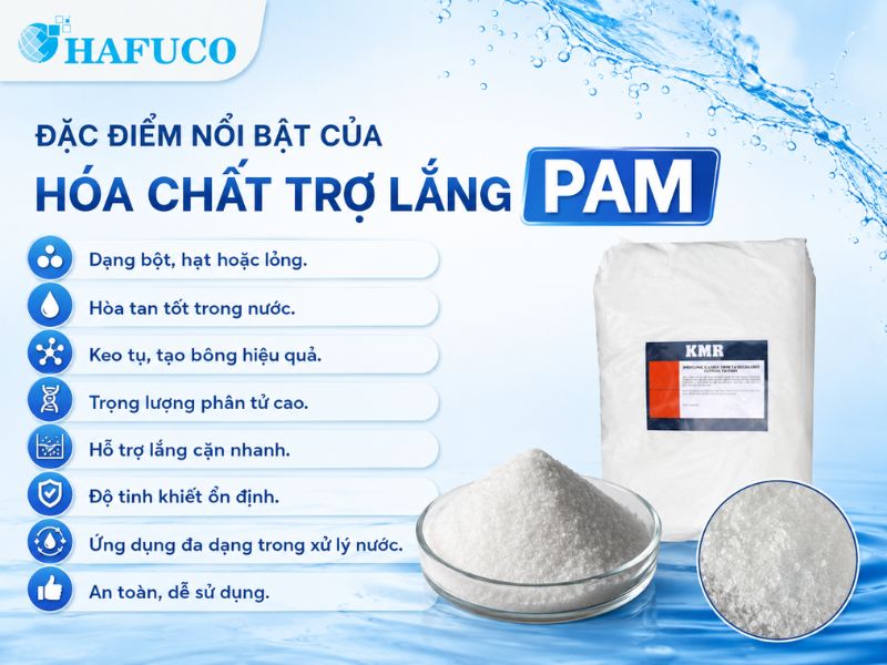 Hóa chất trợ lắng PAM