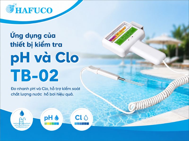 Thiết bị kiểm tra nồng độ pH và Clo cầm tay TB-02