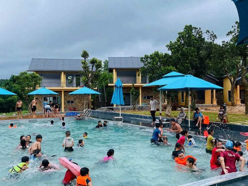 công trình thi công bể bơi kinh doanh tại Vĩnh Phúc
