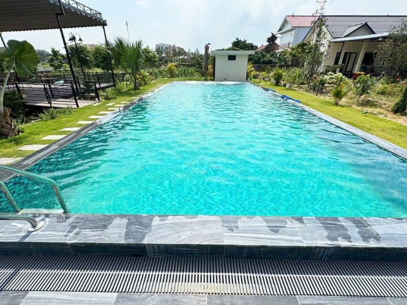 Hafuco bàn giao công trình thi công bể bơi tại xã Cát Thành, Ninh Bình