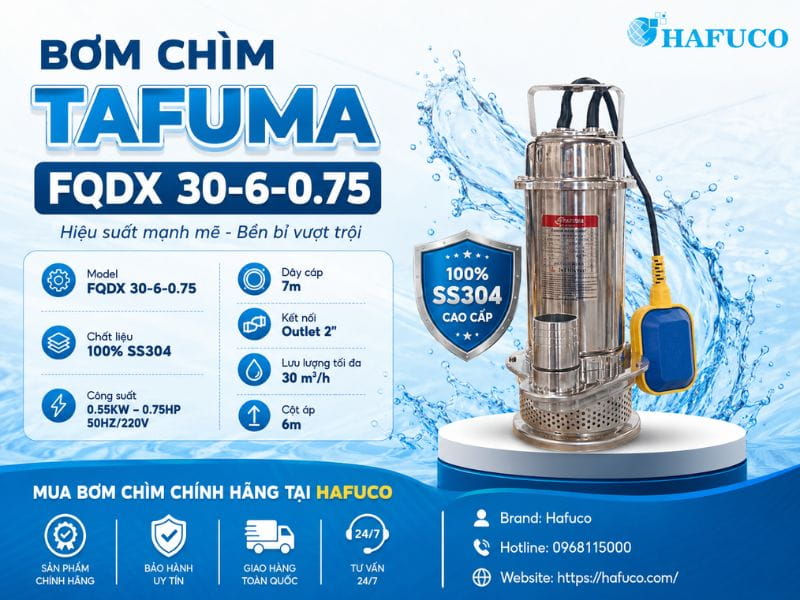 bơm chìm Tafuma FQDX 30-6-0.75